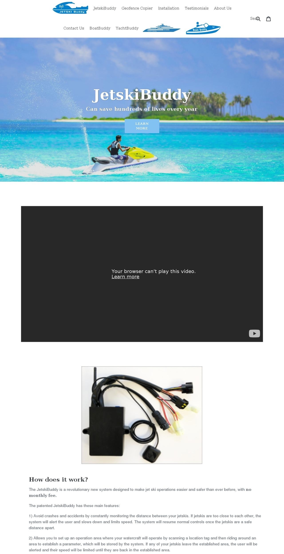 jetskibuddy.com shopify website screenshot