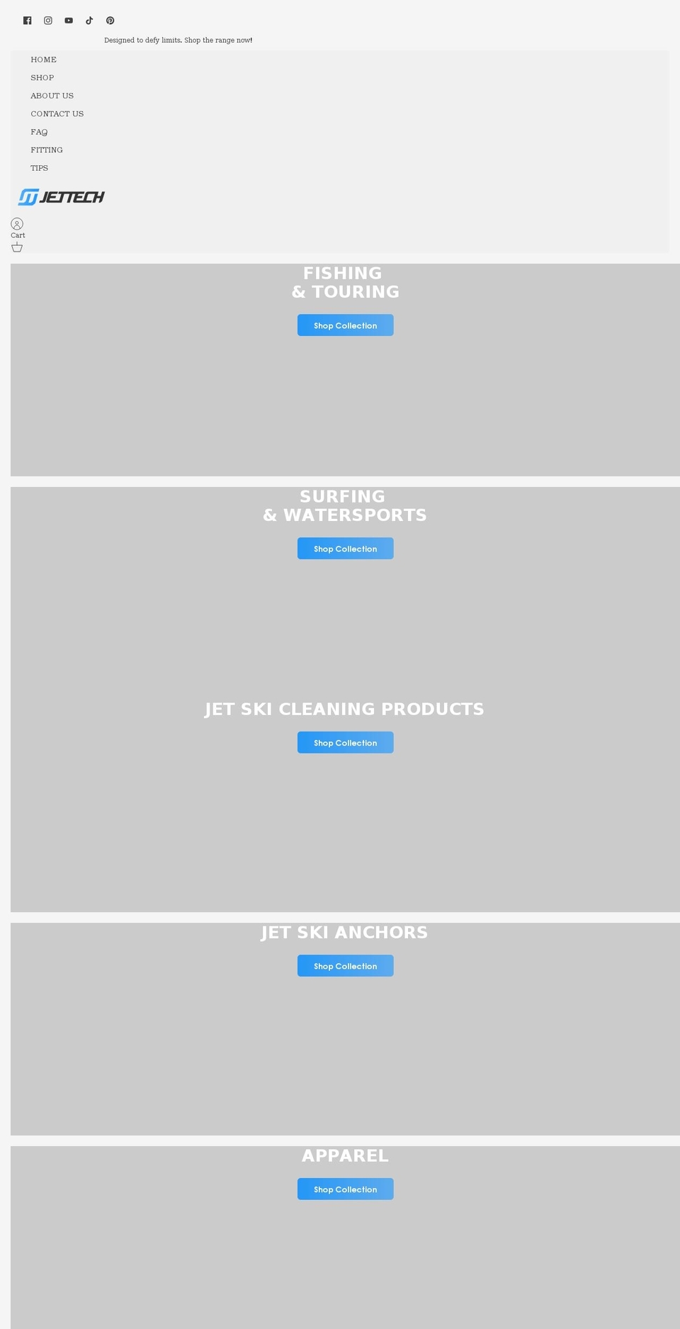 jettech.com shopify website screenshot