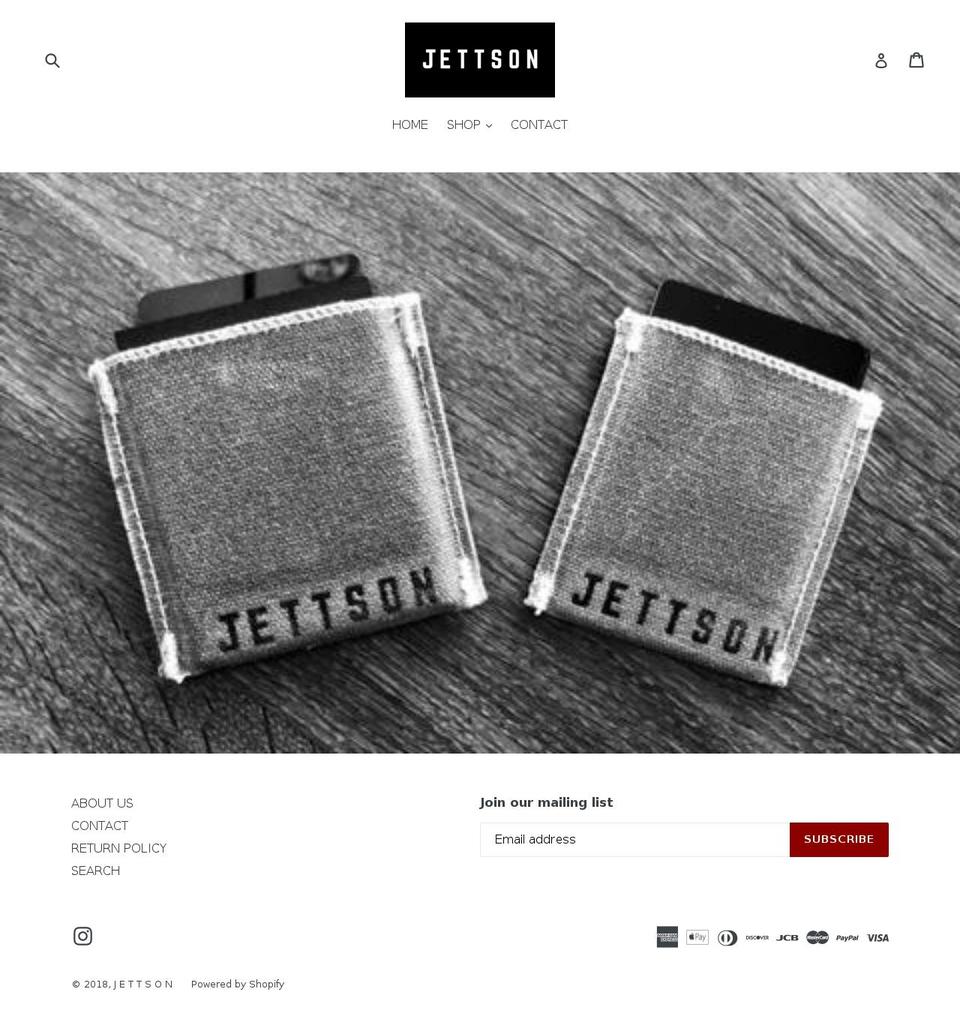 jettson.com — Shopify storefront screenshot