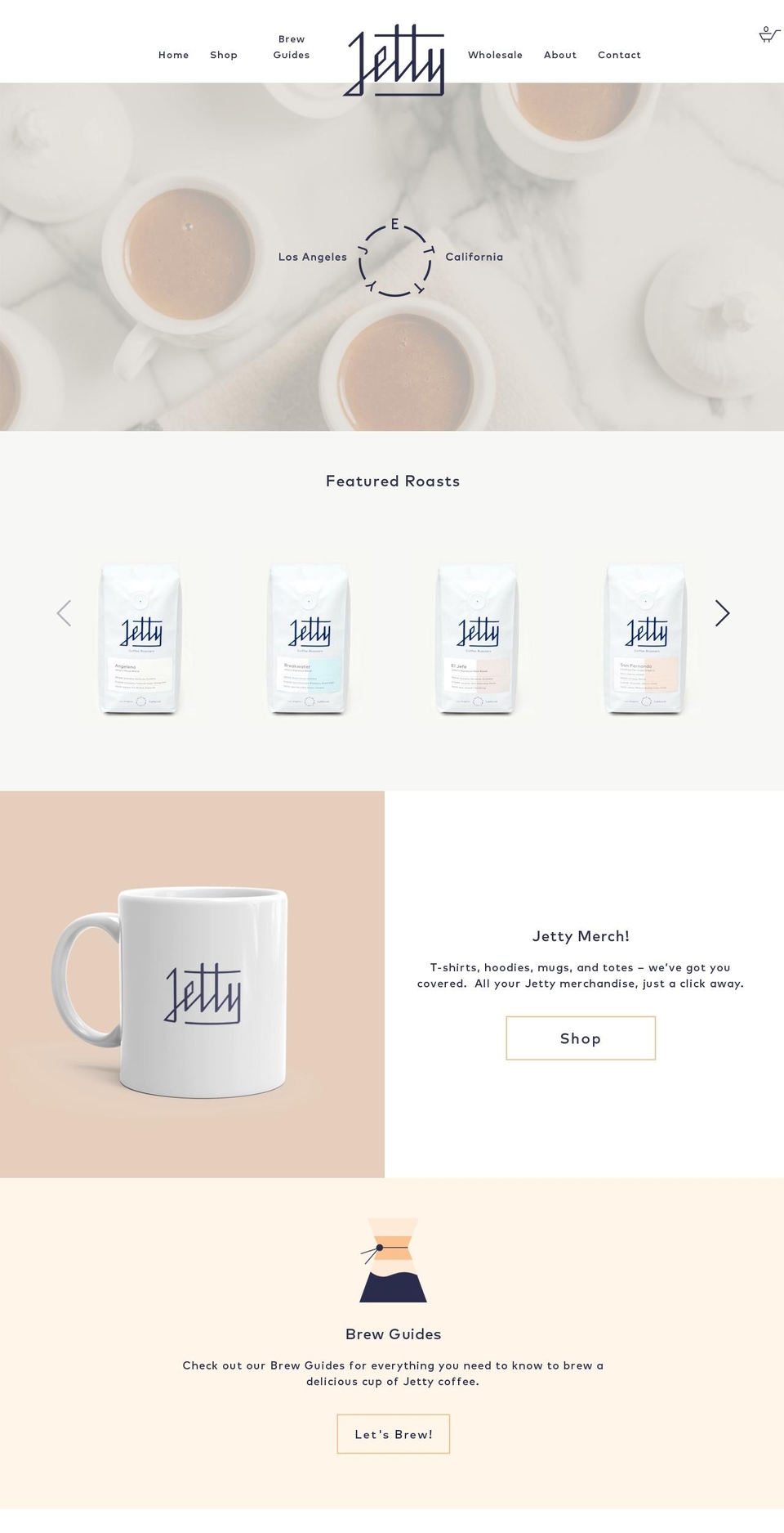 jetty Shopify theme site example jettycoffeeroasters.com