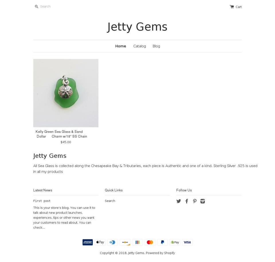 jettygems1.com shopify website screenshot