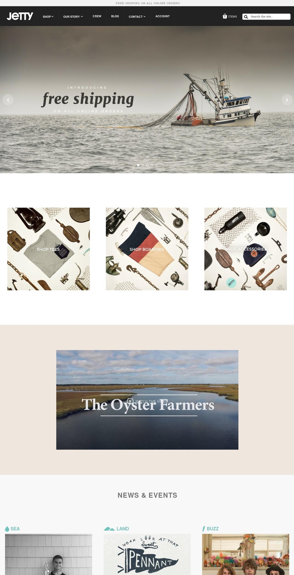 jettysurfclothing.net shopify website screenshot