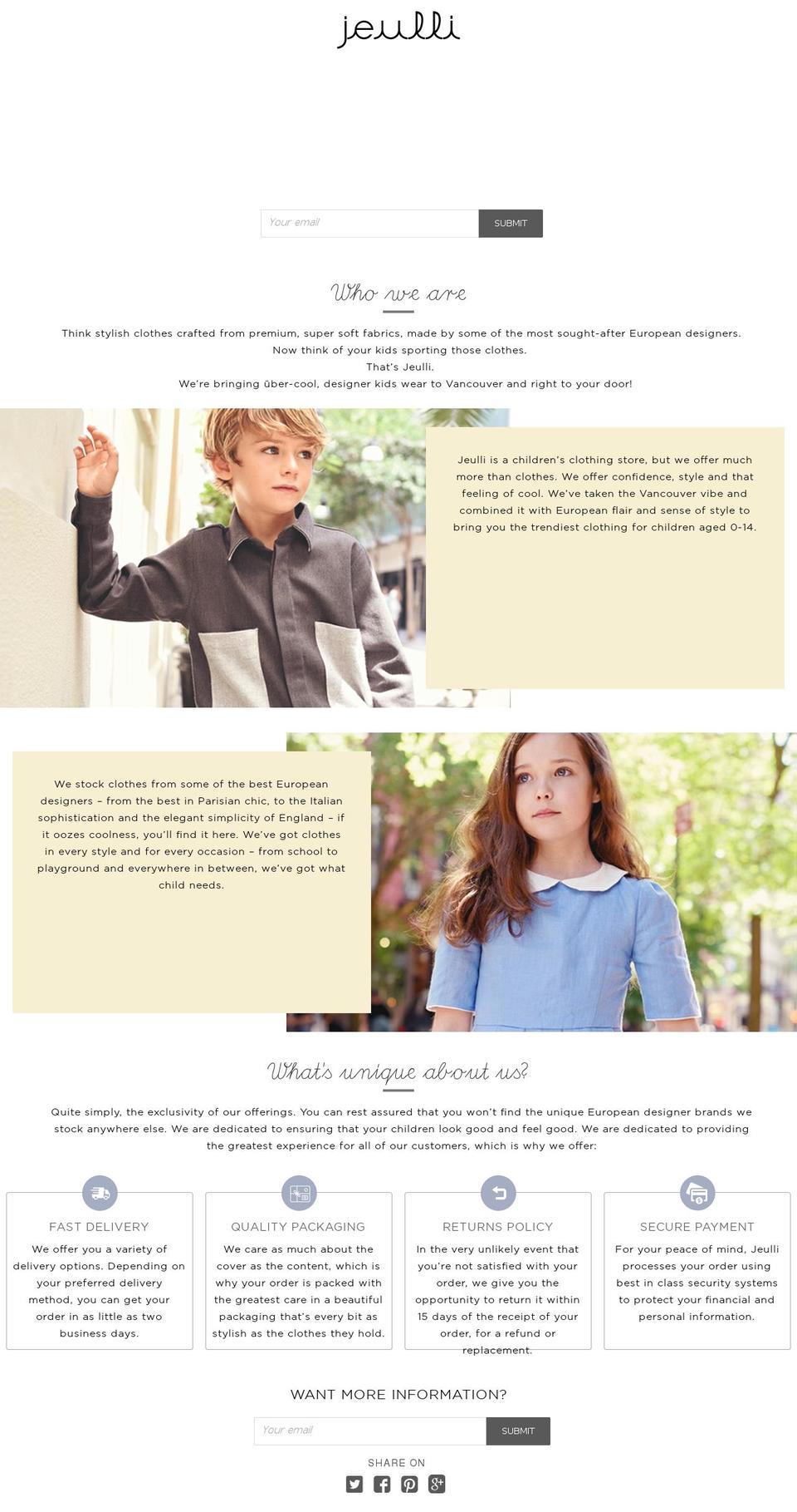 jeulli.com shopify website screenshot