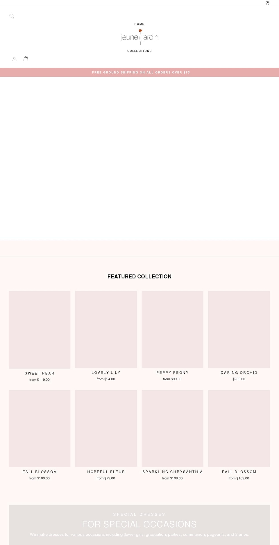 jeunejardin.com shopify website screenshot