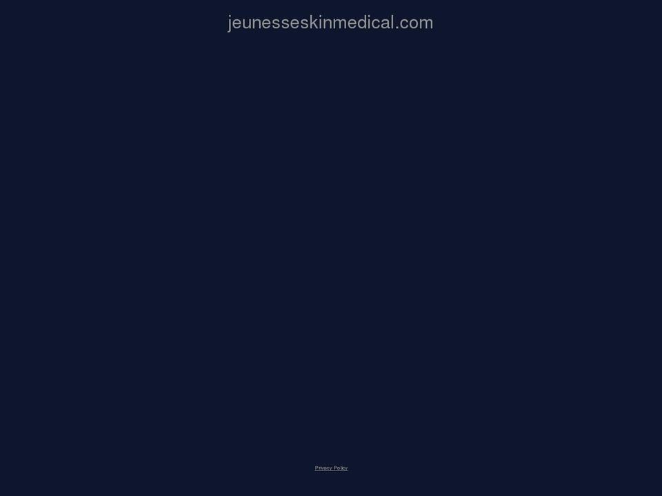 jeunesseskinmedical.com shopify website screenshot