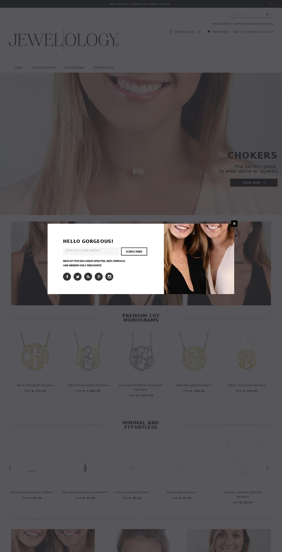 jewel-ology.com shopify website screenshot