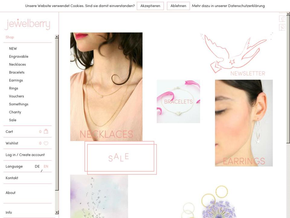 jewelberry.jp shopify website screenshot