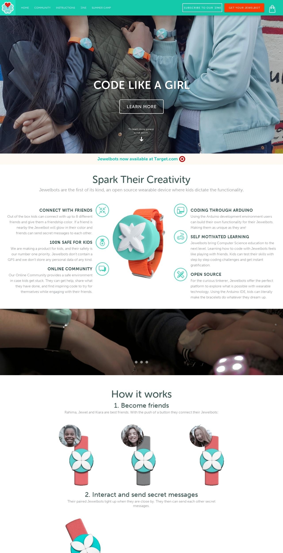 jewelbots.com shopify website screenshot