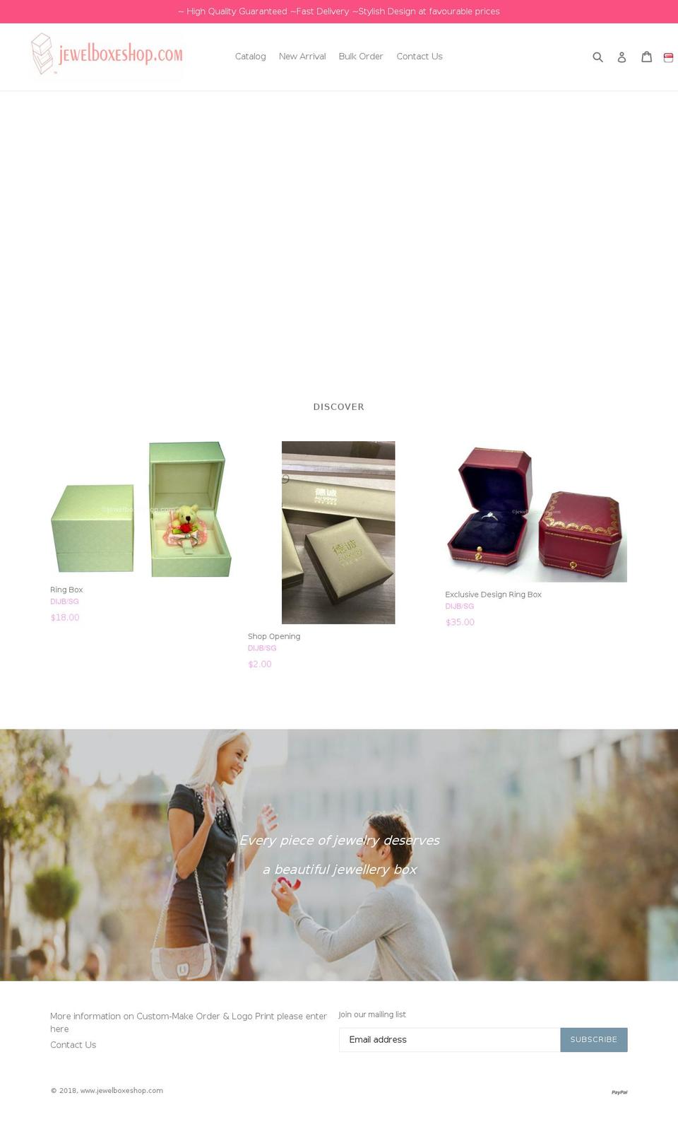 jewelboxeshop.com — Shopify storefront screenshot