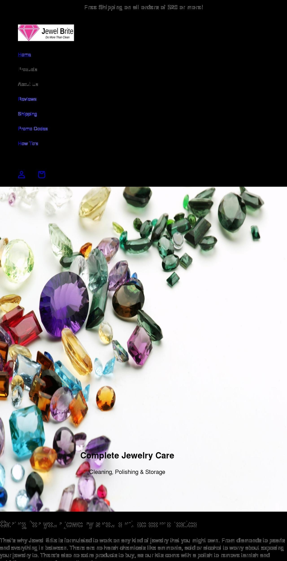 jewelbrite.com shopify website screenshot