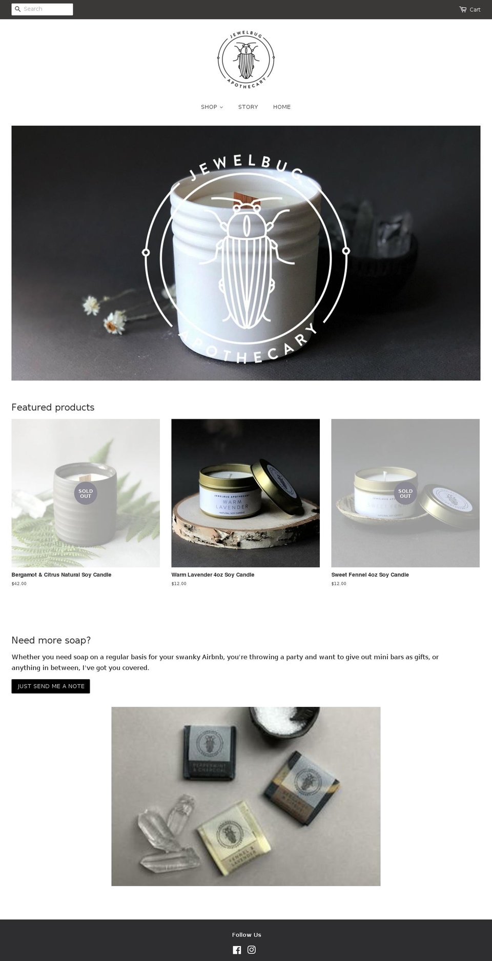 jewelbugapothecary.com — Shopify storefront screenshot