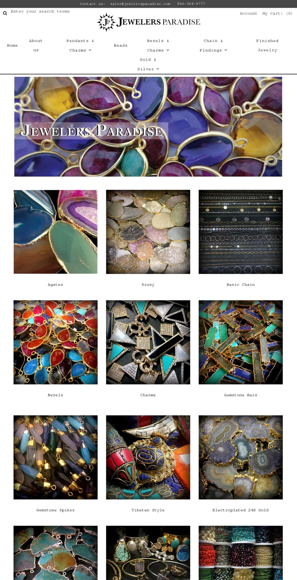 jewelersparadise.net shopify website screenshot