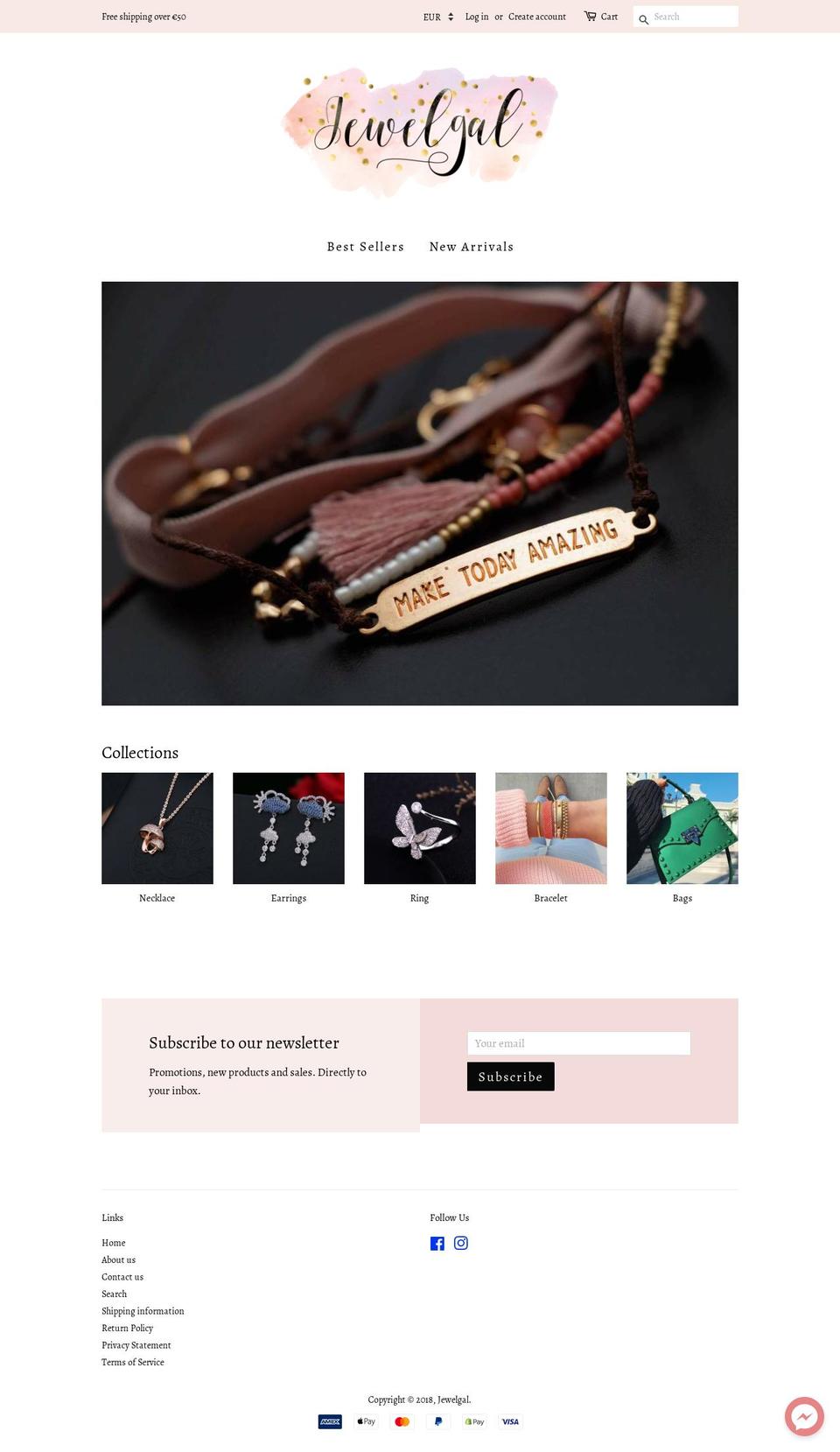 jewelgal.com — Shopify storefront screenshot