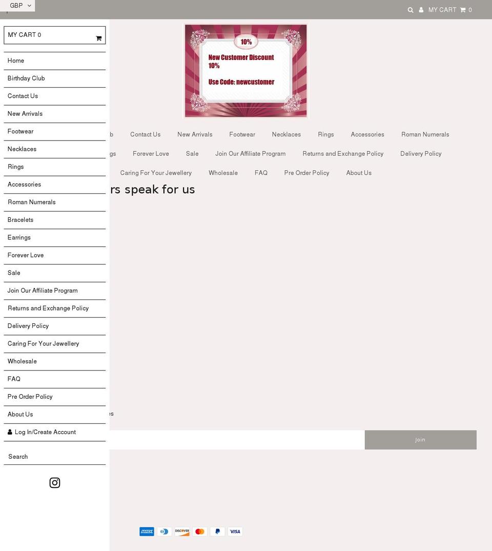 jewelglitz.net shopify website screenshot