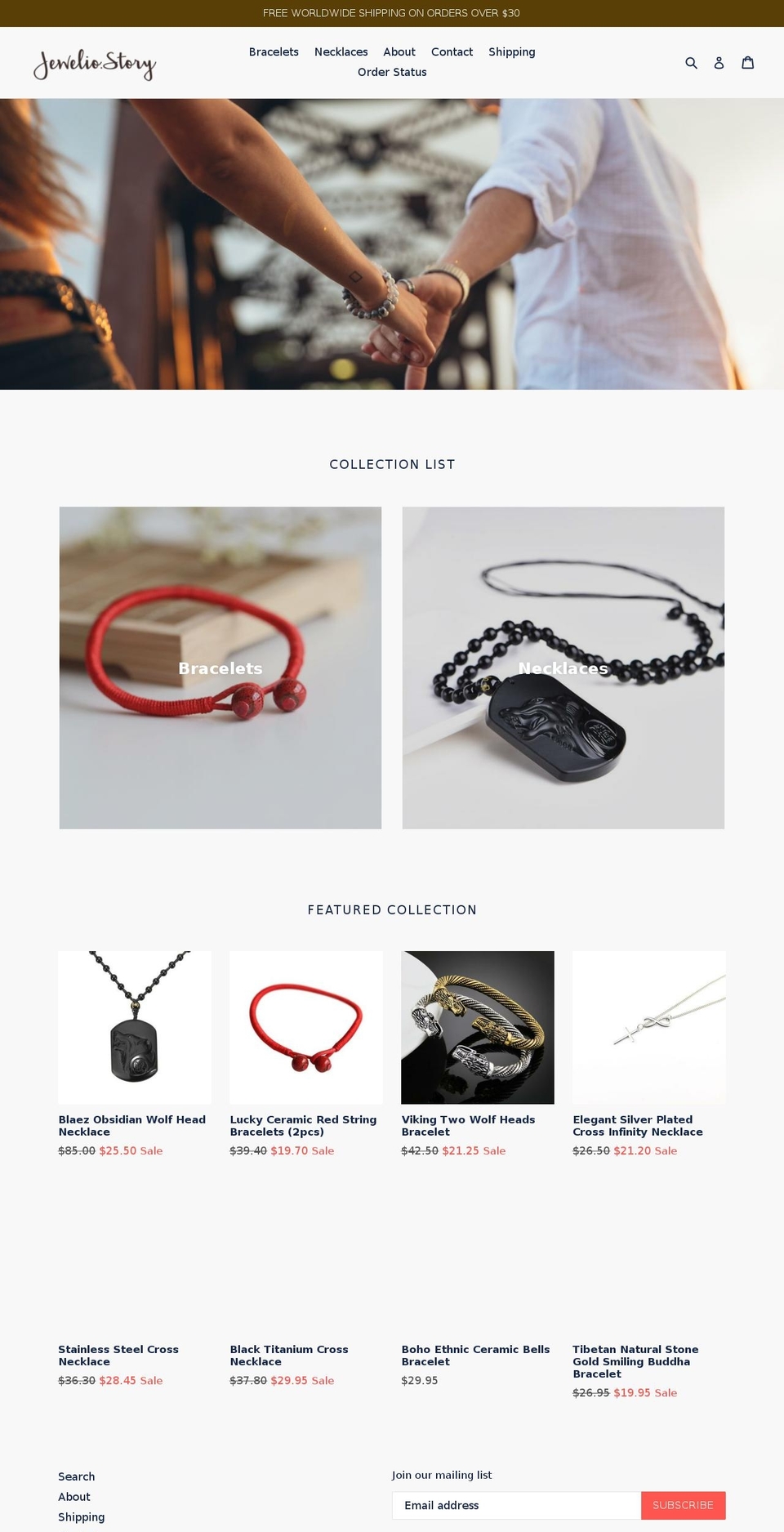 jeweliostory.com — Shopify storefront screenshot