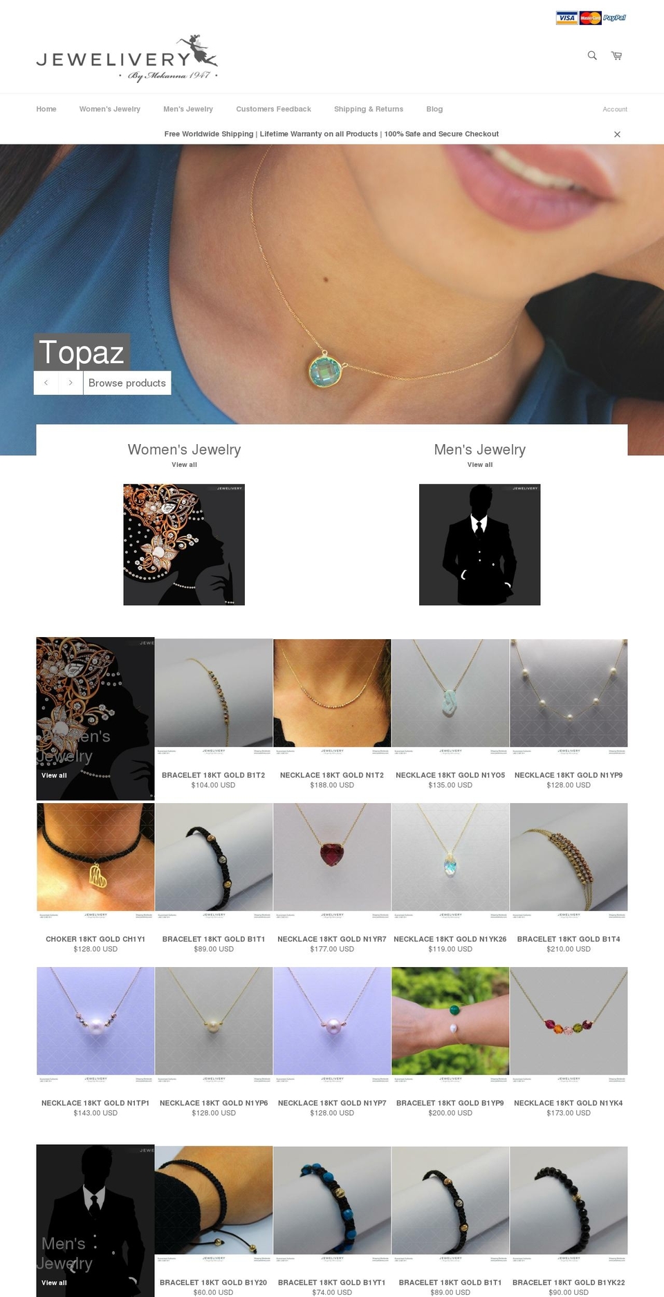 jewelivery.com shopify website screenshot
