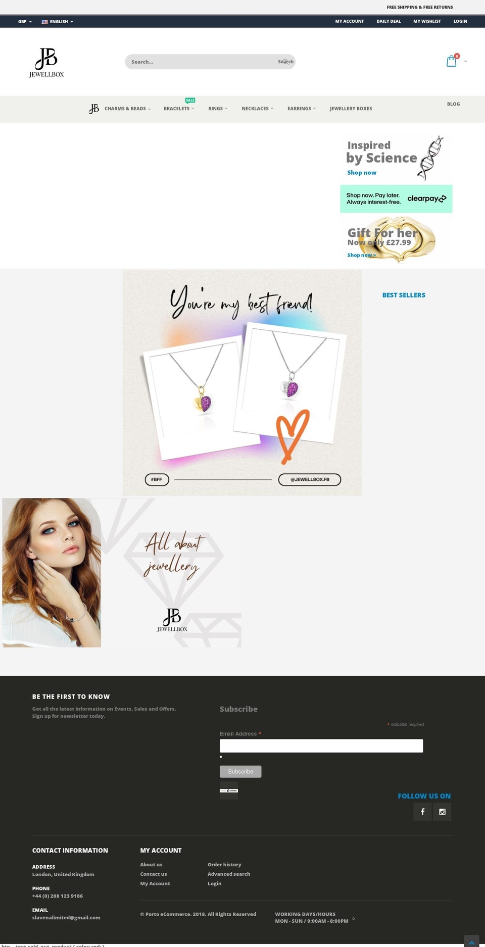 jewellbox.co.uk shopify website screenshot