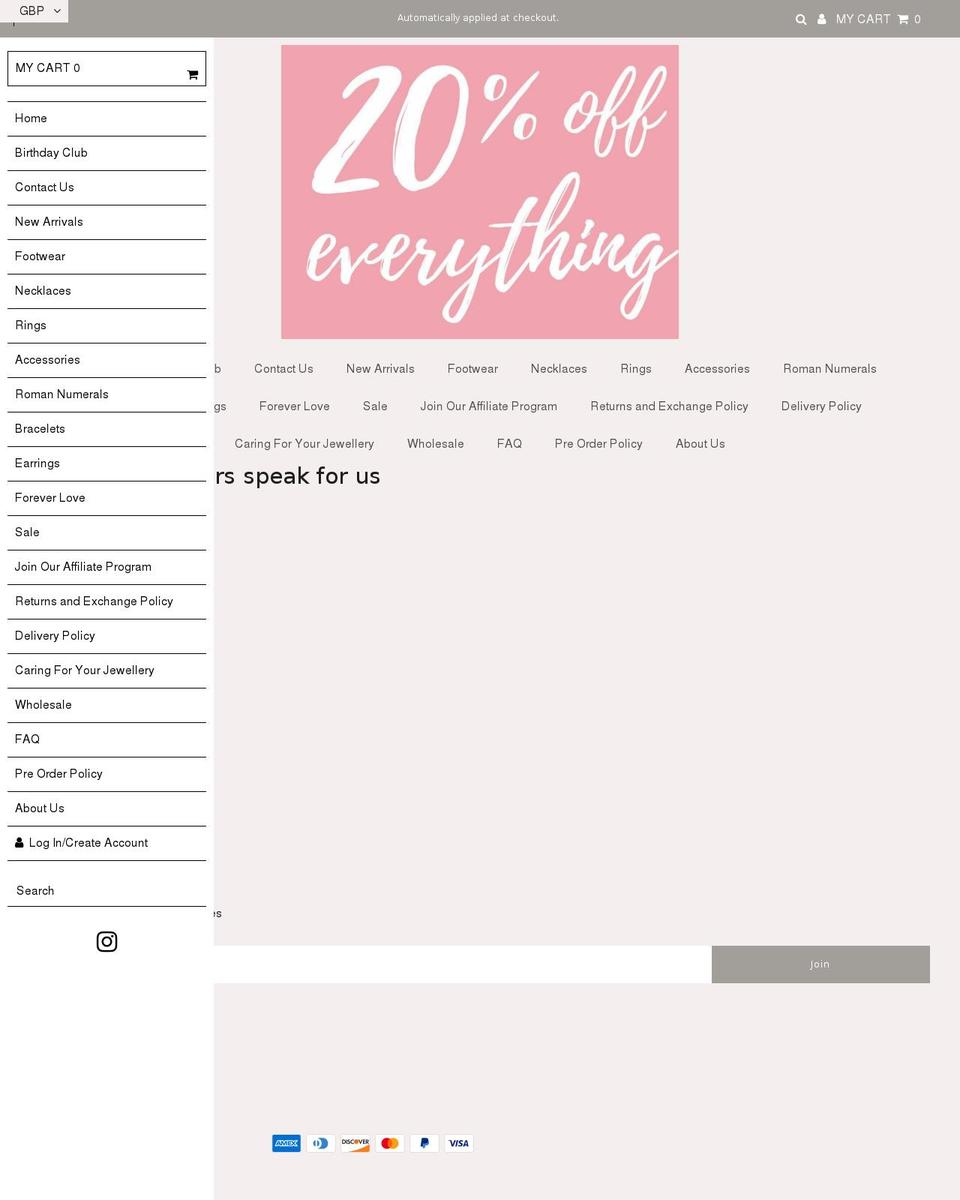 jewelleryboutique.net shopify website screenshot
