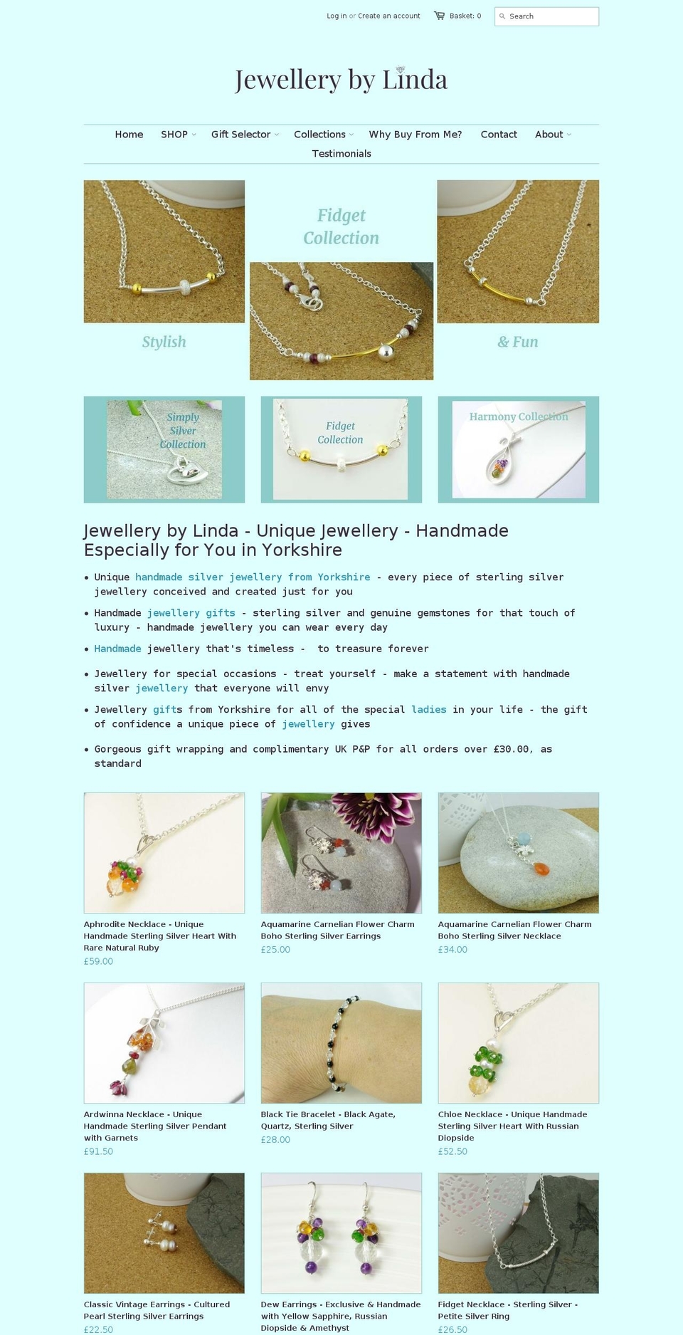 jewellerybylinda.com — Shopify storefront screenshot