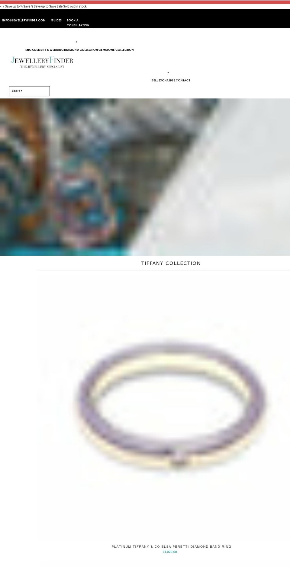 jewelleryfinder.com shopify website screenshot
