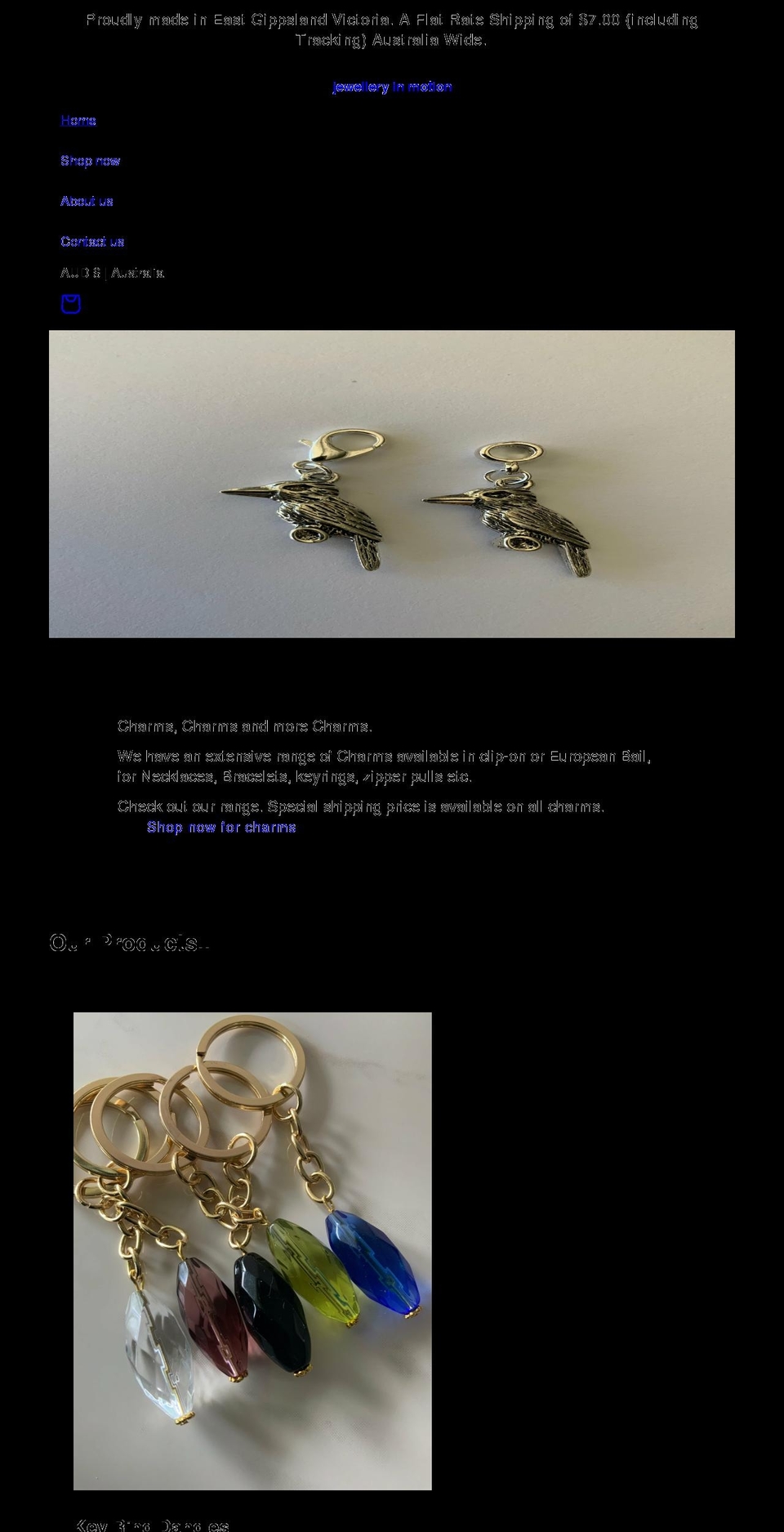 jewelleryinmotion.com.au shopify website screenshot