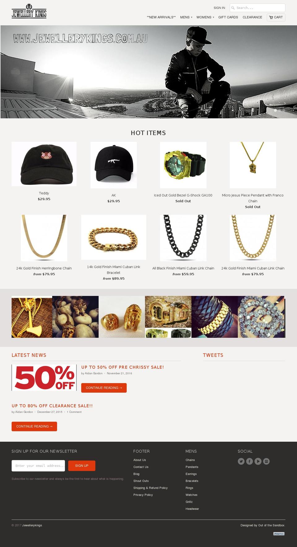 jewellerykings.com shopify website screenshot