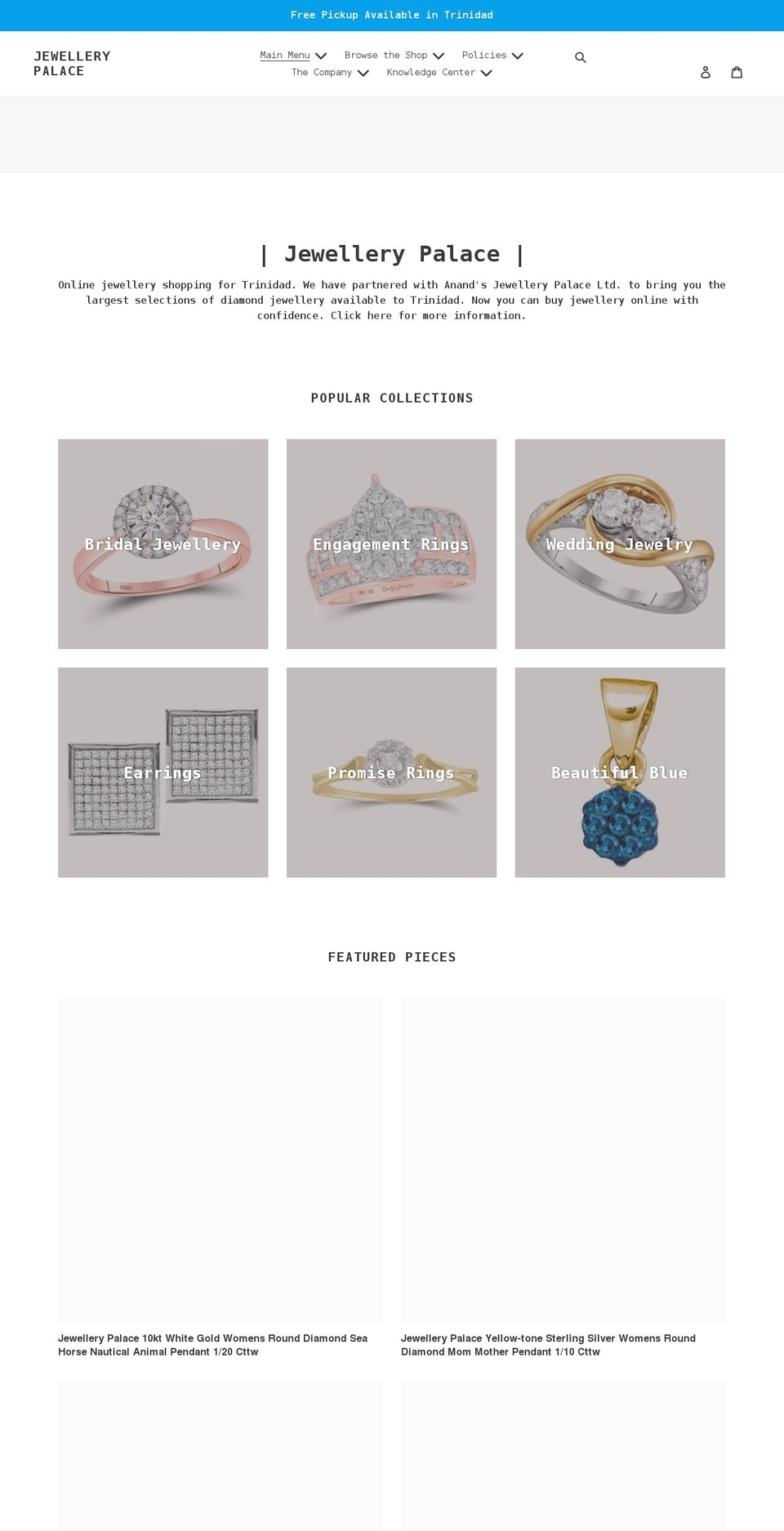 jewellerypalaceltd.com shopify website screenshot