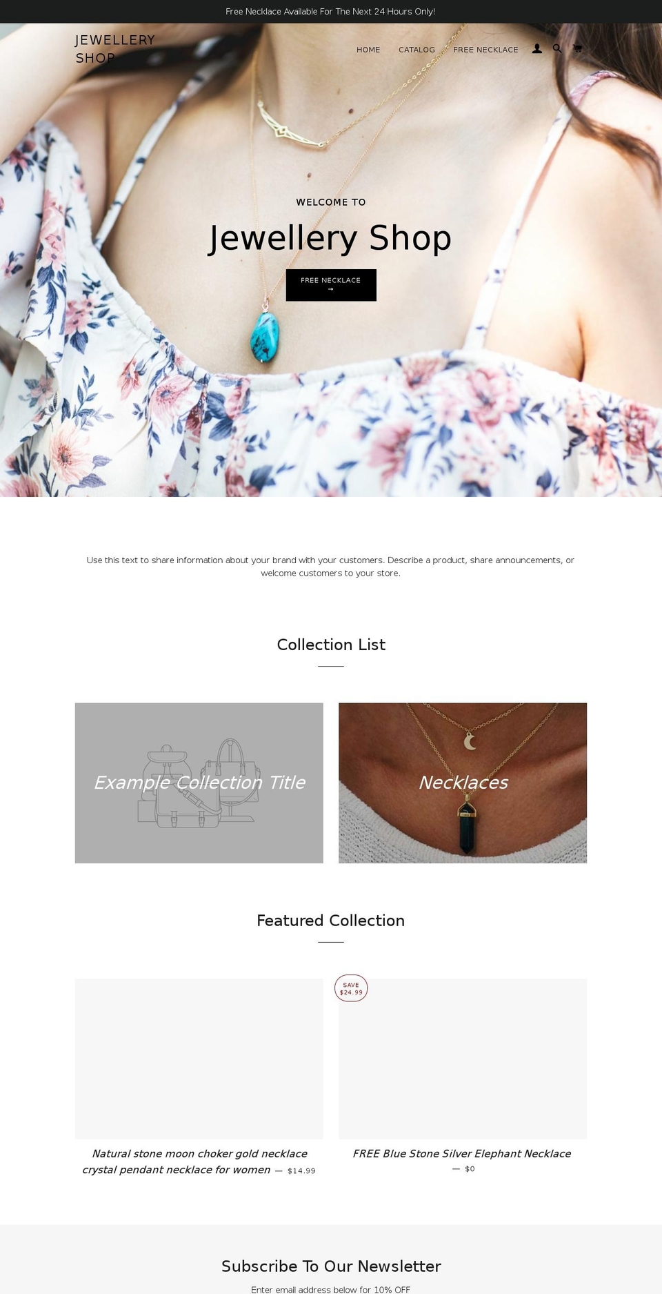 jewelleryshop.org shopify website screenshot