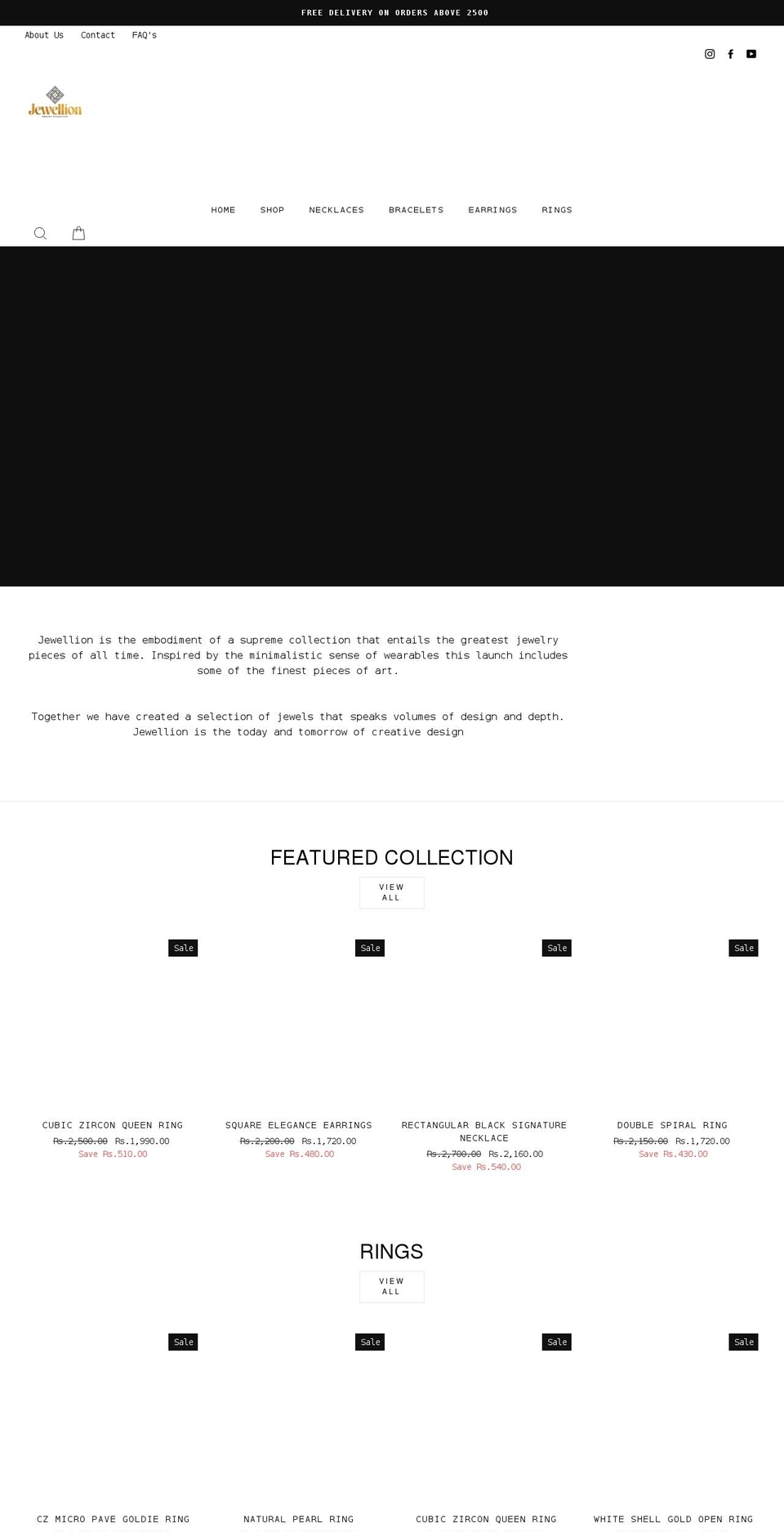 jewellion.com shopify website screenshot