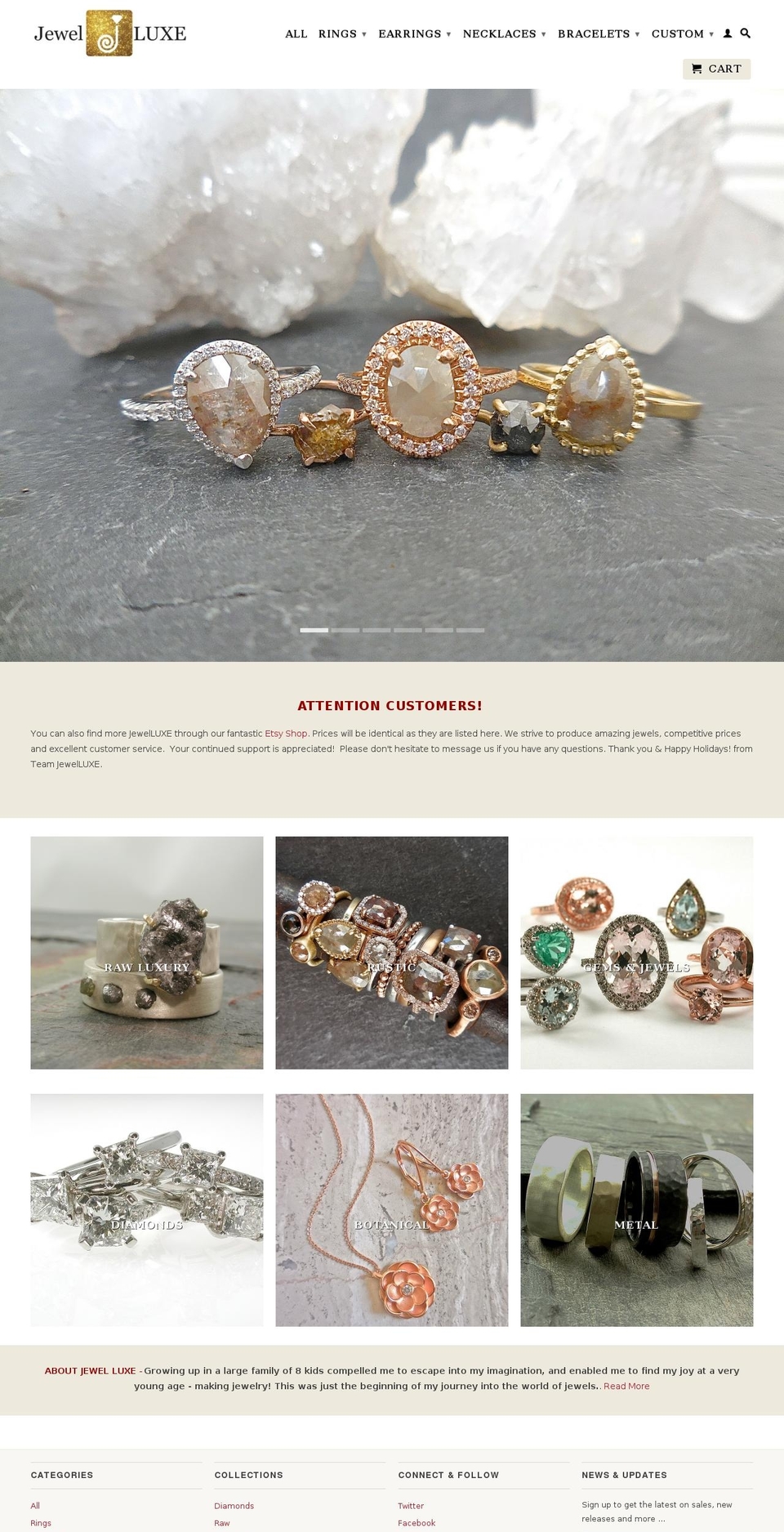 jewelluxe.com shopify website screenshot