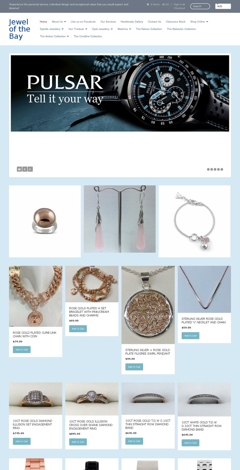 jewelofthebay.com.au shopify website screenshot