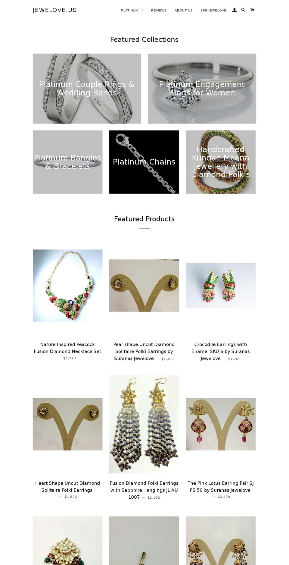 jewelove.myshopify.com shopify website screenshot