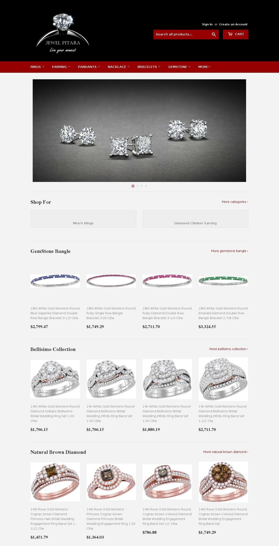 jewelpitara.net shopify website screenshot