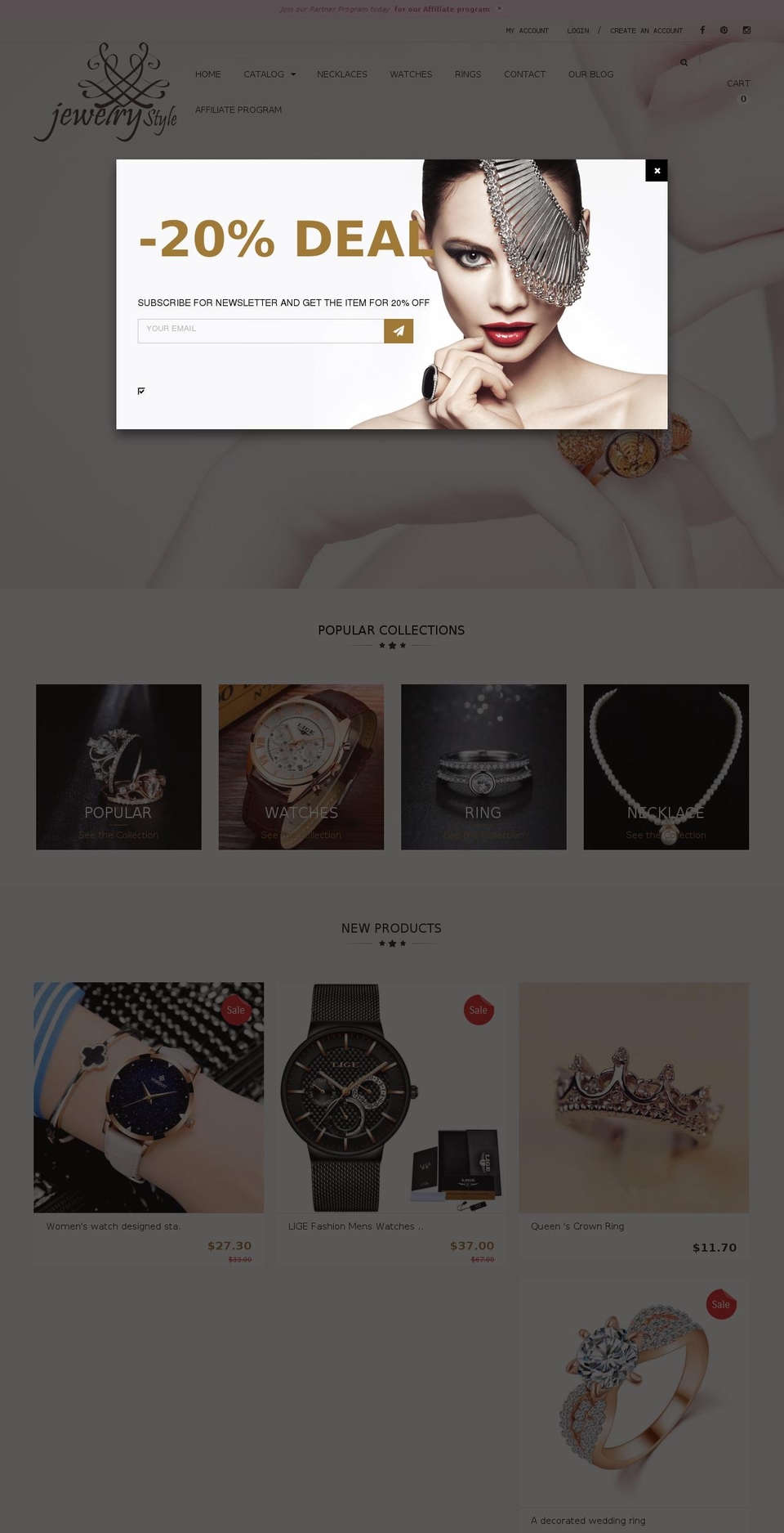 jewelry-r10 Shopify theme site example jewelr-style.com