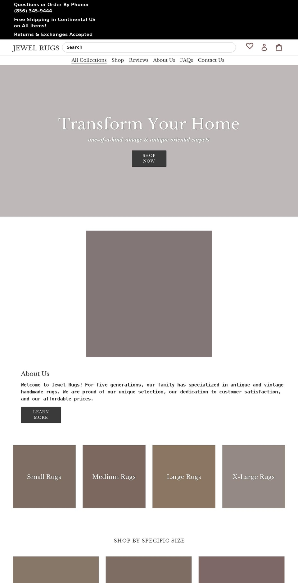 jewelrugs.com shopify website screenshot