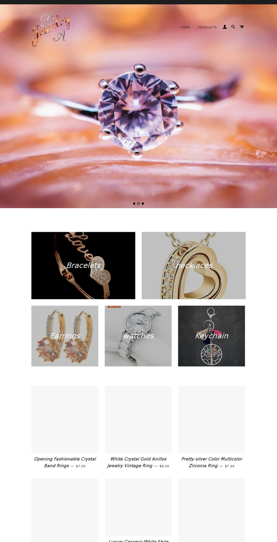 jewelry-da.com — Shopify storefront screenshot