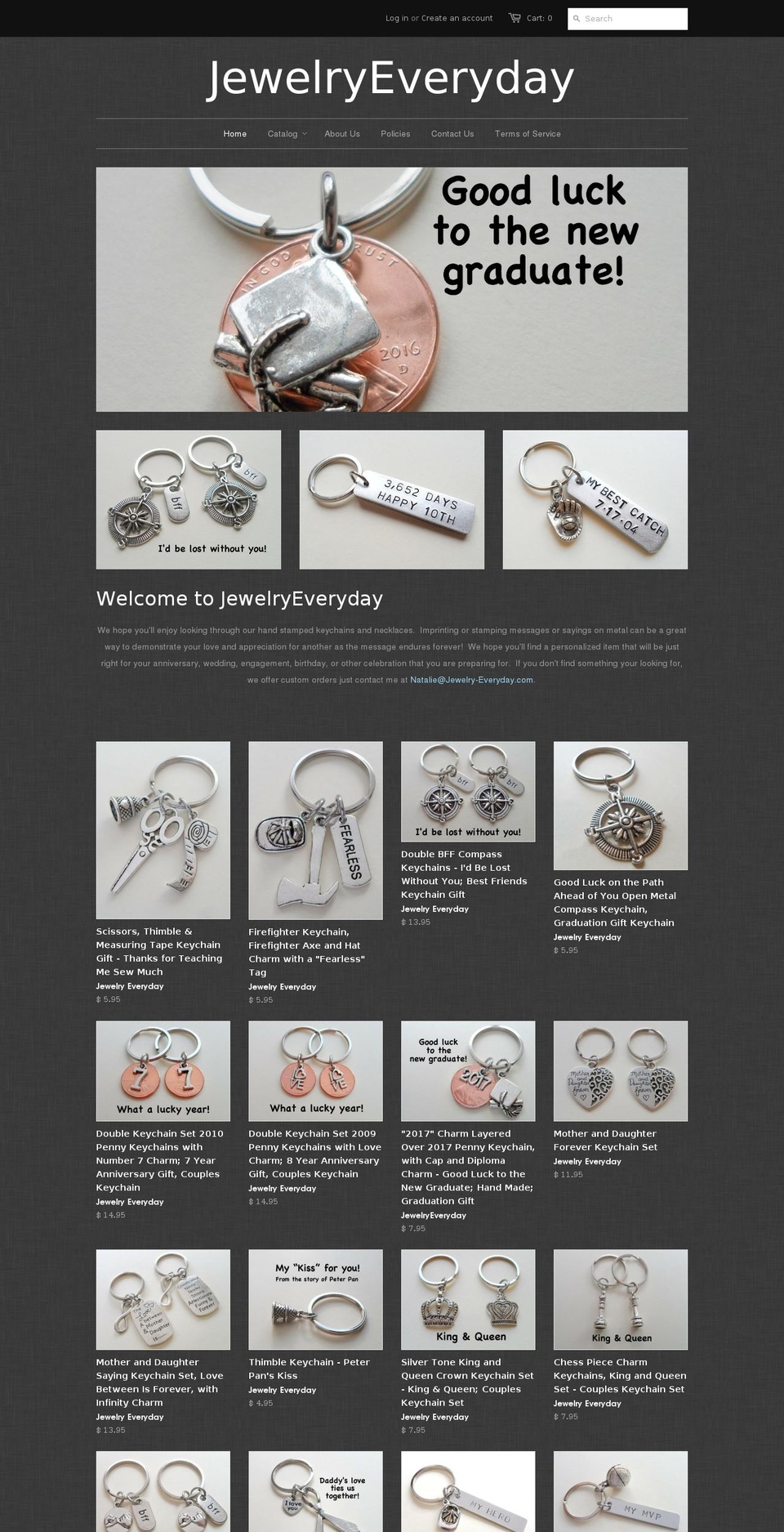 jewelry-everyday.com shopify website screenshot