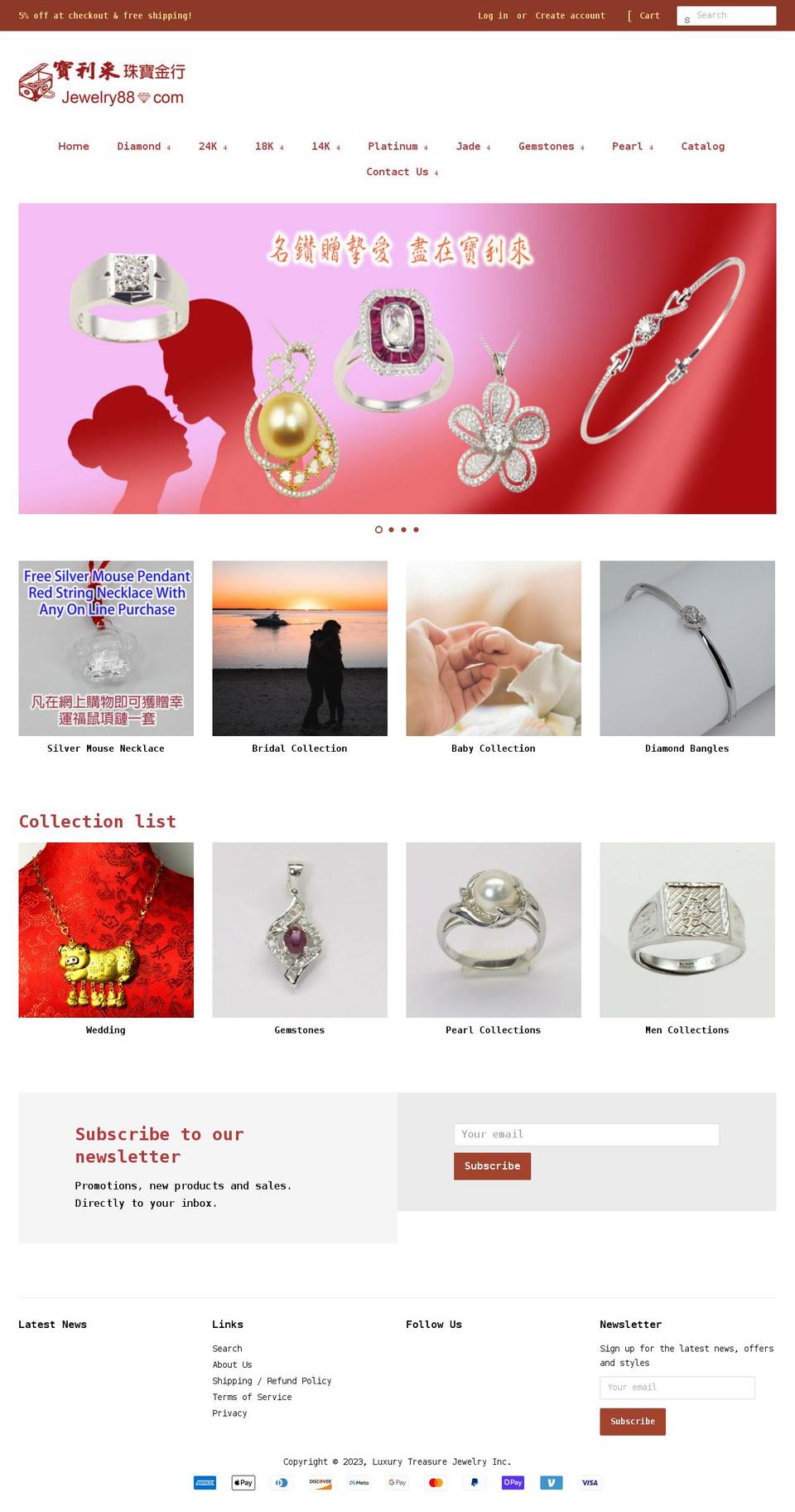 jewelry88.com shopify website screenshot
