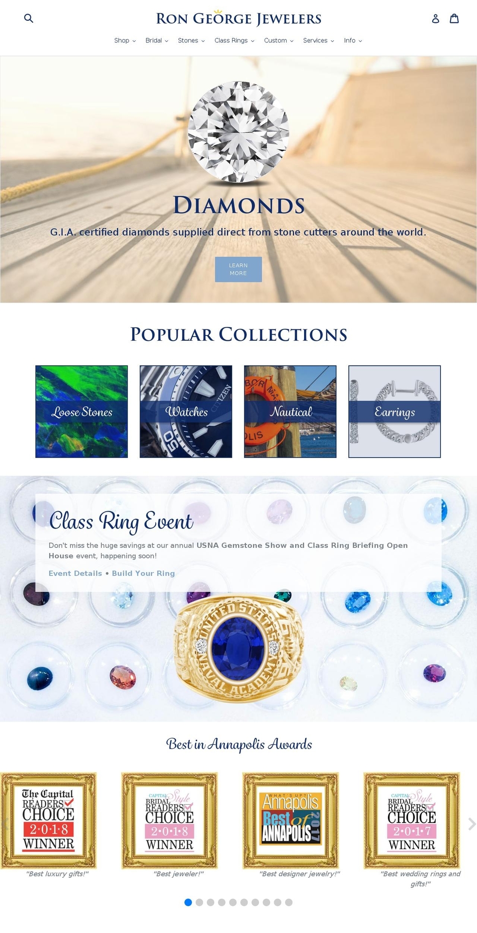 Annapolitan 2.0 Shopify theme site example jewelryannapolis.com