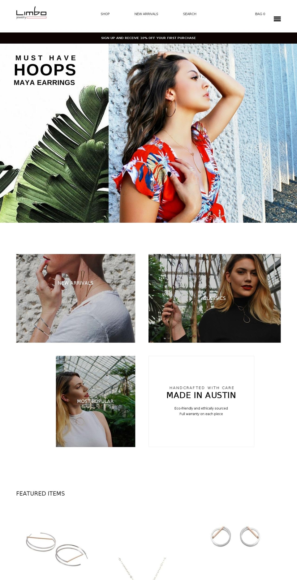 jewelryaustin.com shopify website screenshot