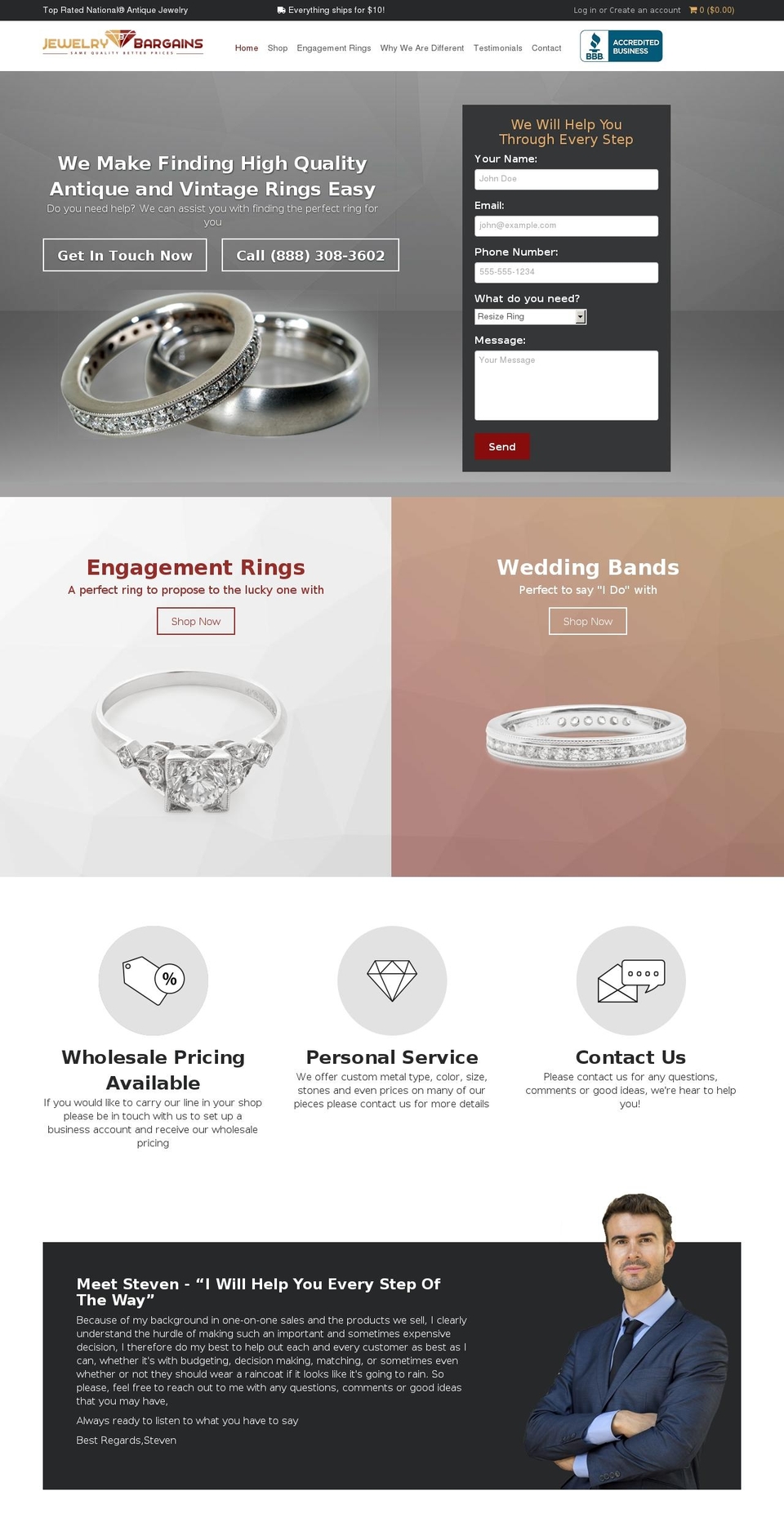 jewelrybargainllc.com — Shopify storefront screenshot