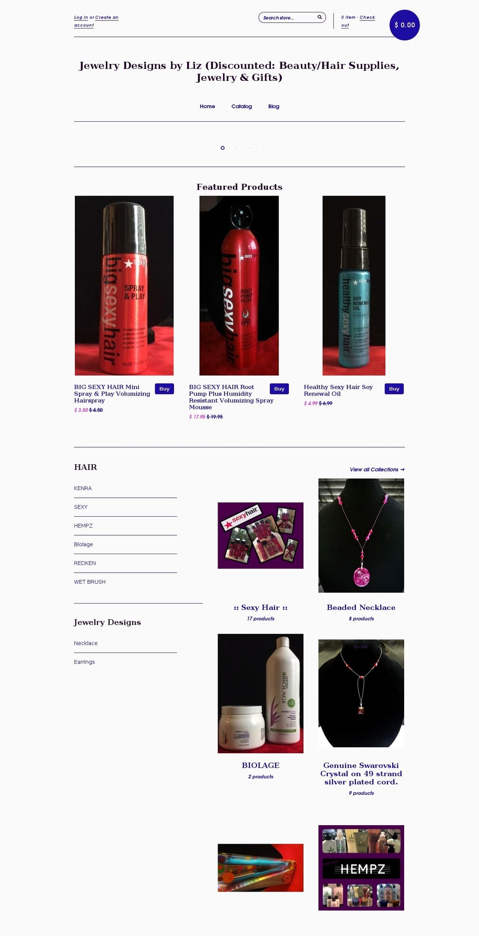 Light Theme Shopify theme site example jewelrybeautysuppliesworld.com