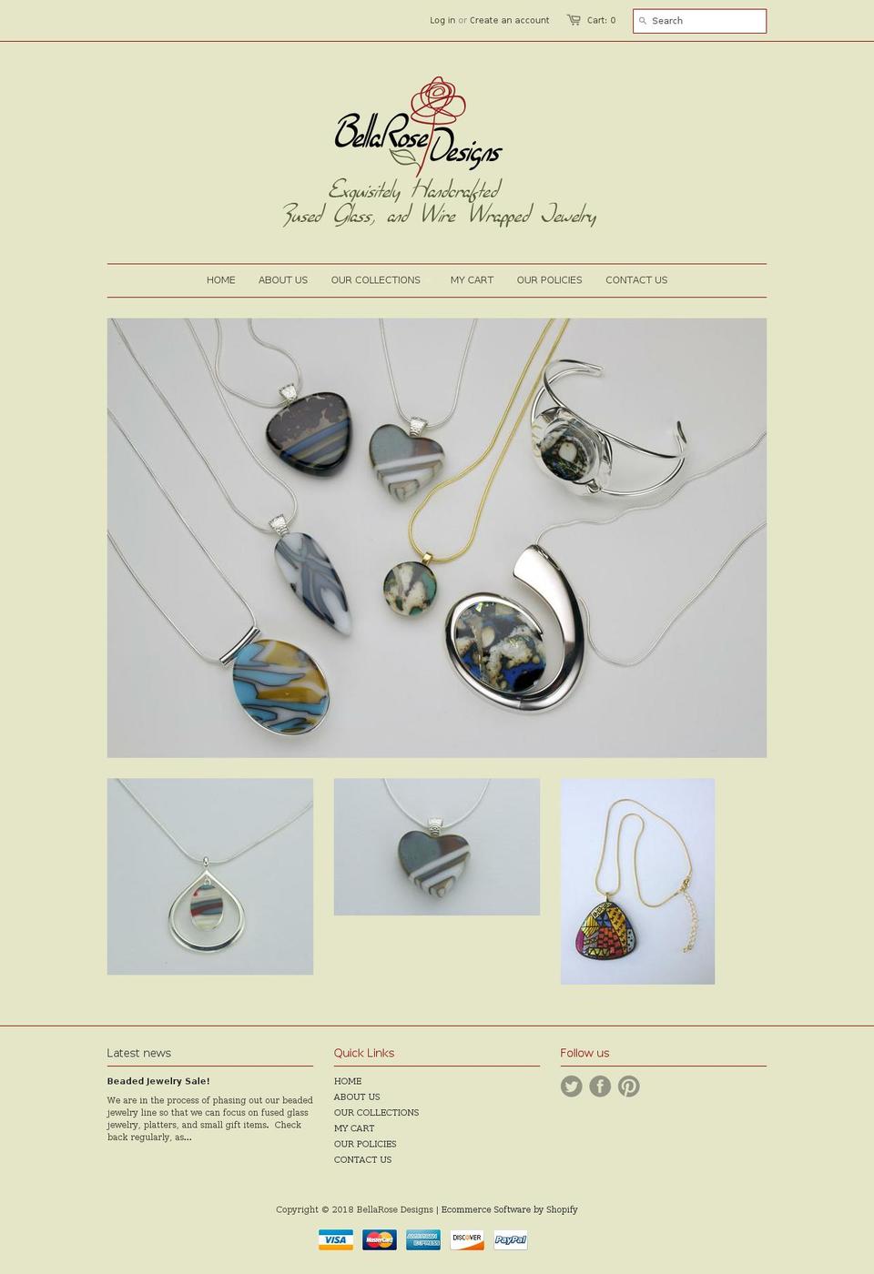 jewelrybybellarose.net shopify website screenshot