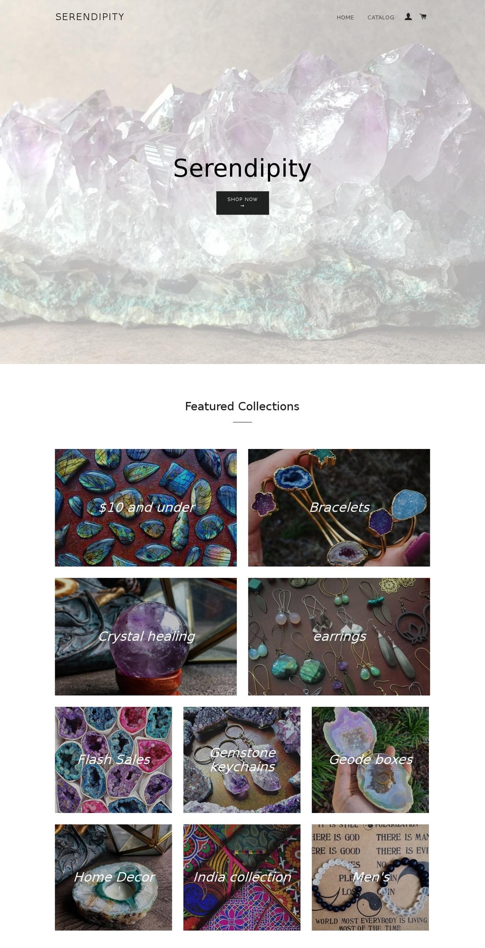 jewelrybyserendipity.com shopify website screenshot