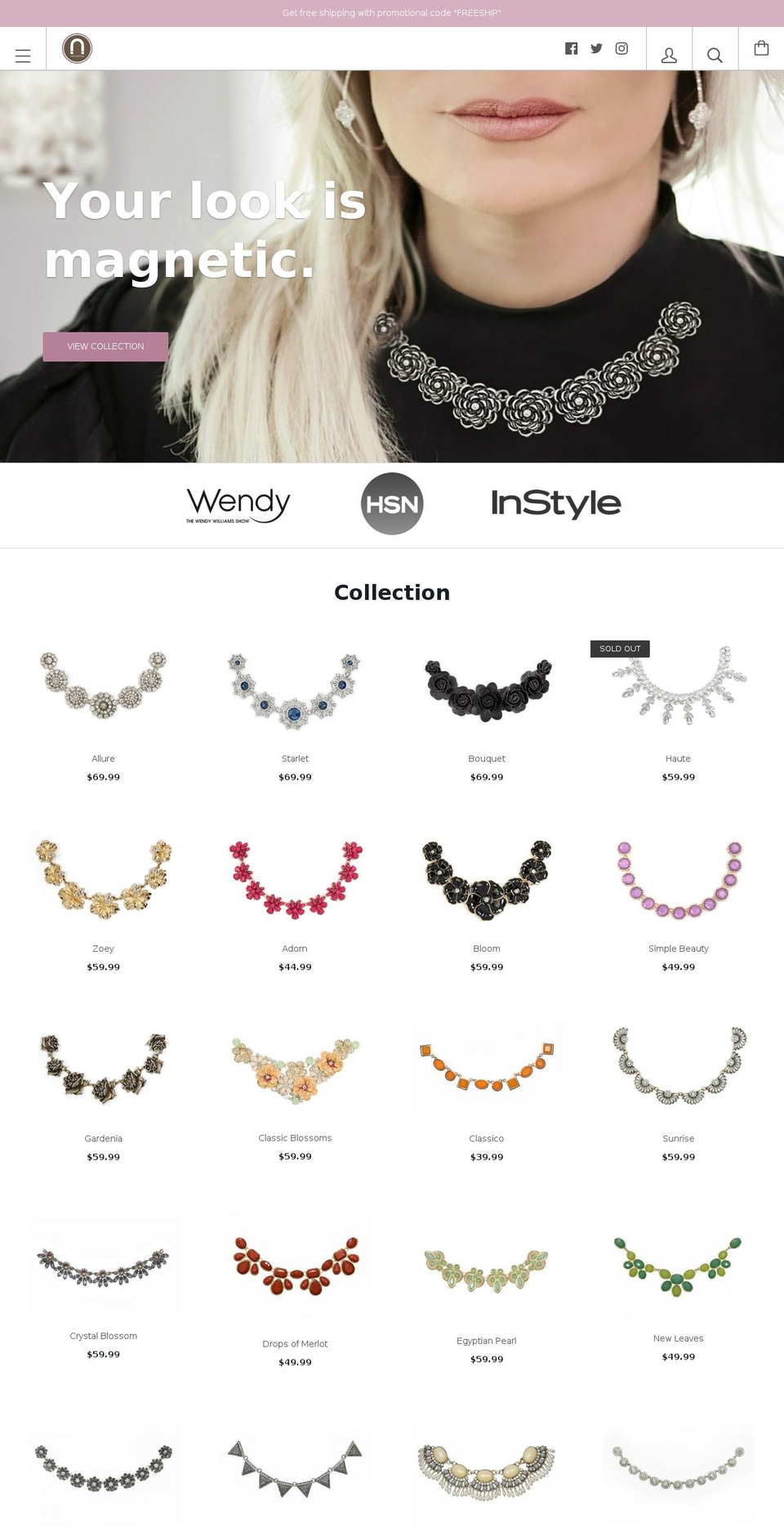 jewelrybysherrylynn.com — Shopify storefront screenshot