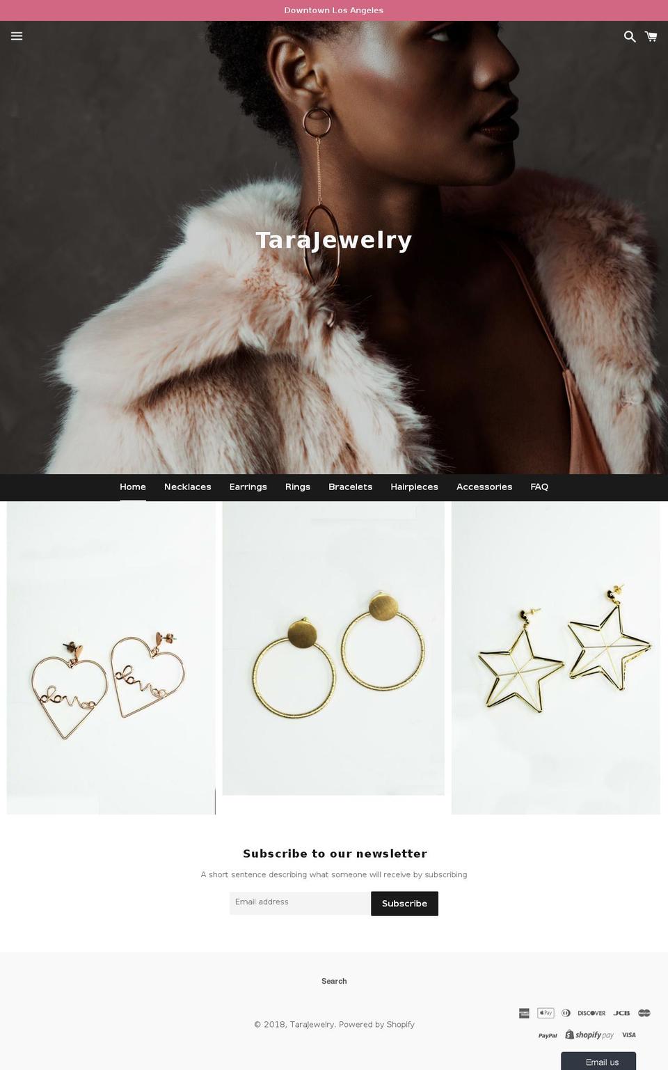 jewelrybytara.com — Shopify storefront screenshot