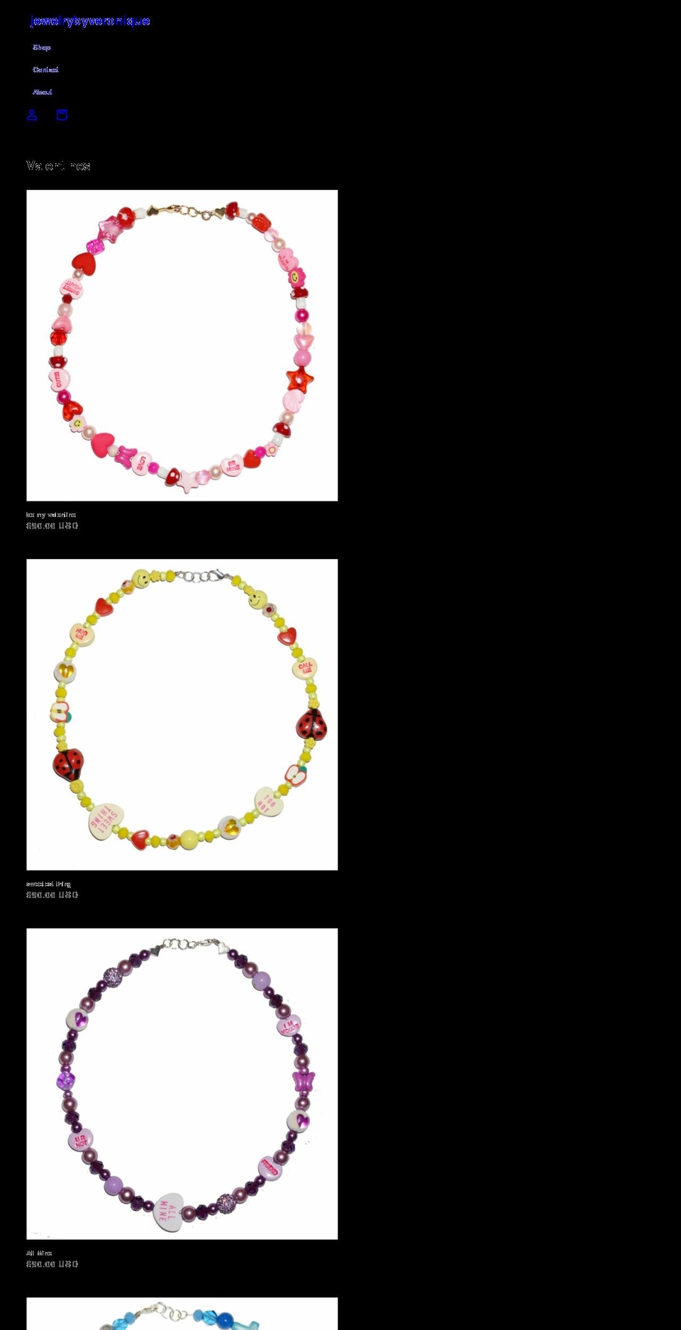 jewelrybyveronique.com shopify website screenshot