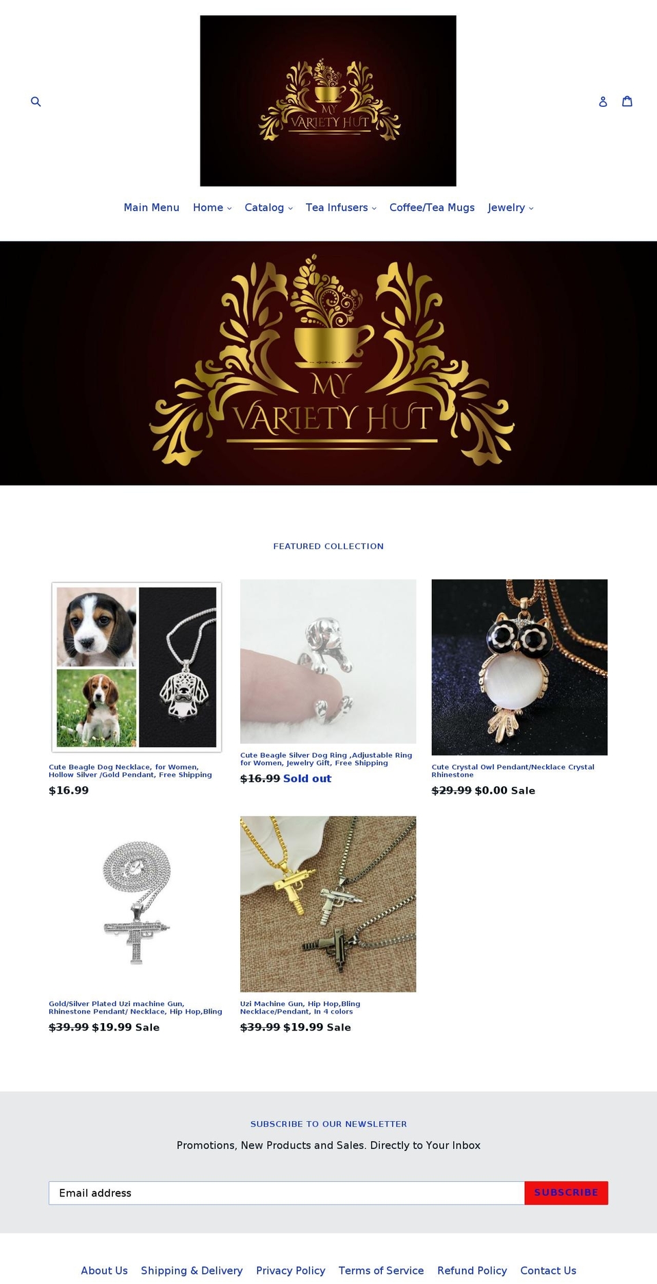 jewelrycabin.com — Shopify storefront screenshot