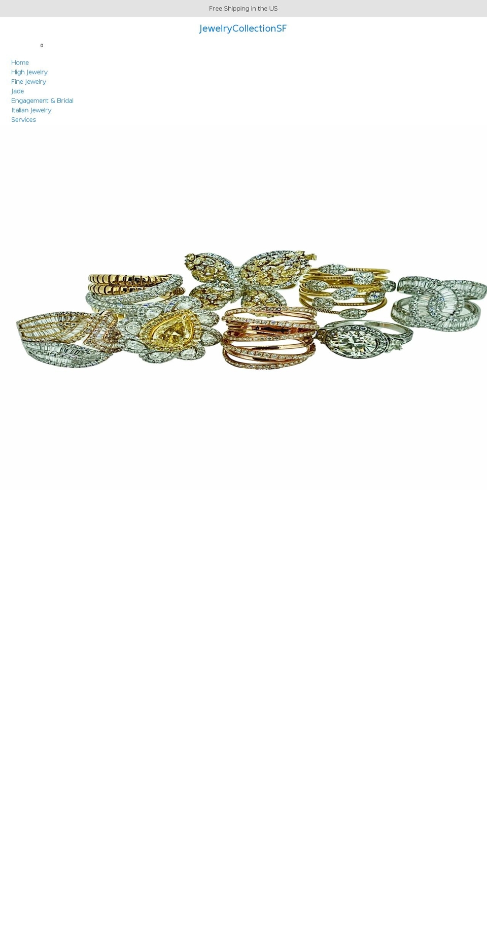 jewelrycollectionsf.com shopify website screenshot