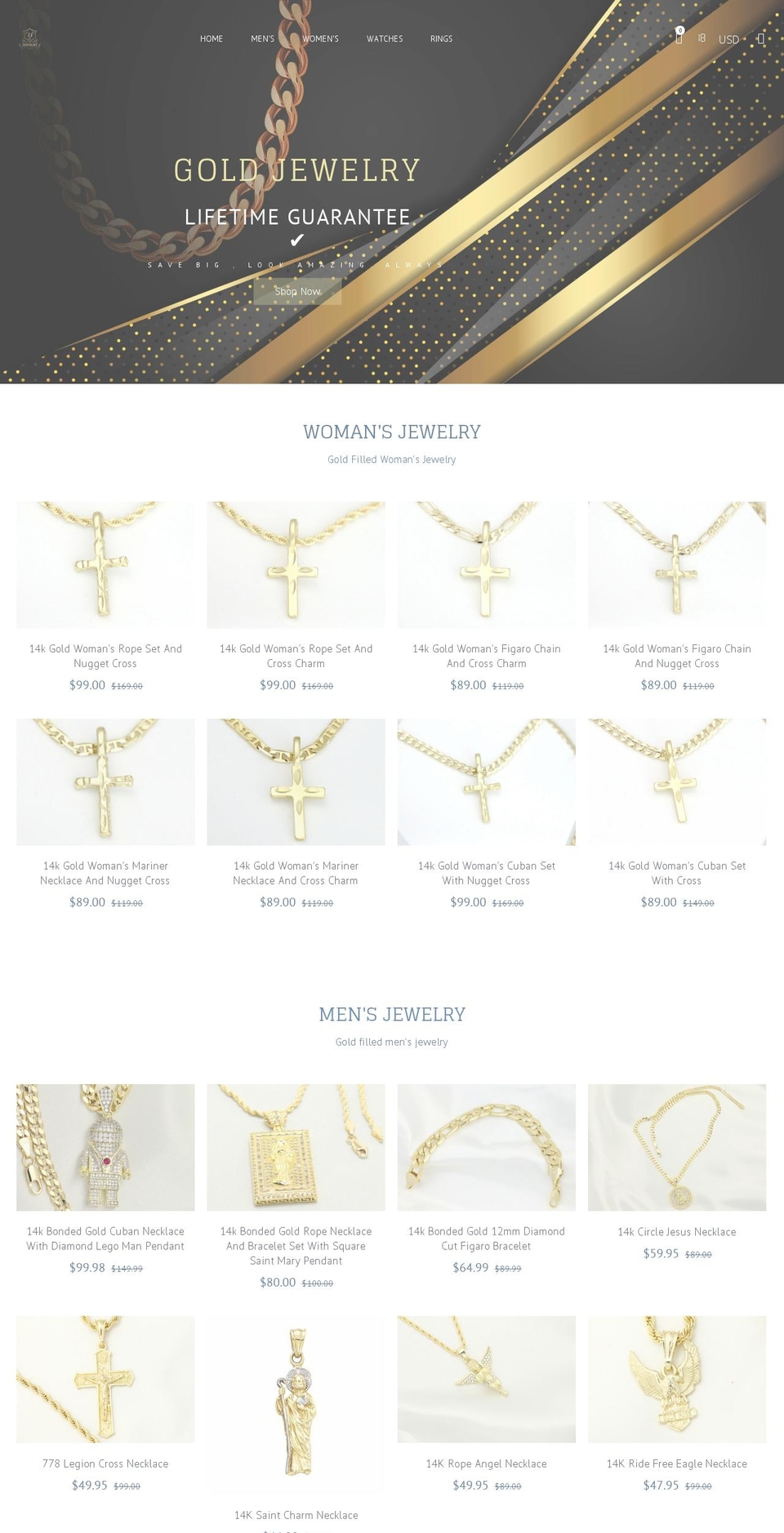 jewelrydreams.com shopify website screenshot